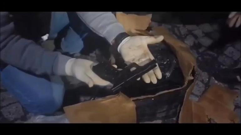 Polisin durdurduğu otomobilden cephanelik ele geçirildi