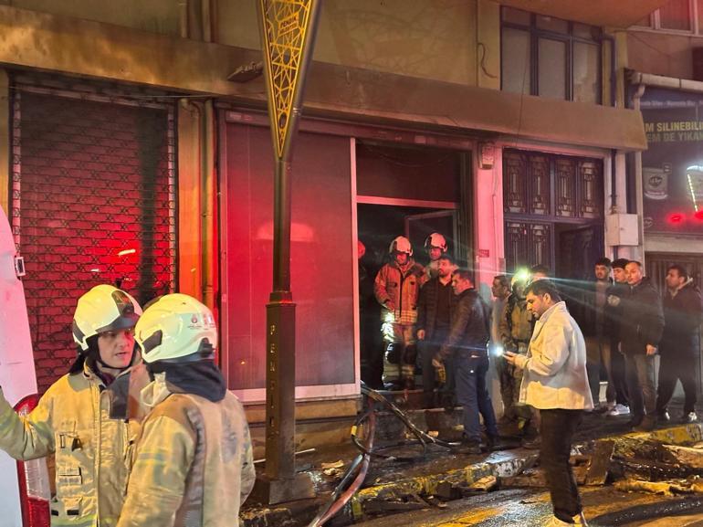 Pendik’te tekstil atölyesinde çıkan yangın söndürüldü
