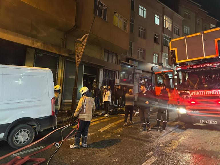 Pendik’te tekstil atölyesinde çıkan yangın söndürüldü