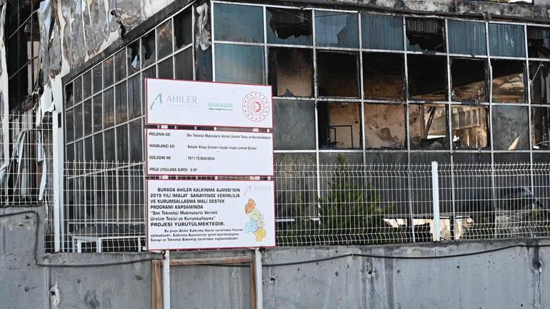 Kimya fabrikasındaki yangın madeni yağ bölümünden çıkmış