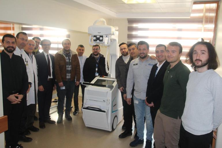 Yerli mobil dijital röntgen cihazı, Ankarada hizmete sunuldu