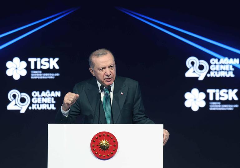 Cumhurbaşkanı Erdoğan: Asgari ücrette TİSK heyetinden ellerini taşın altına koymalarını bekliyorum