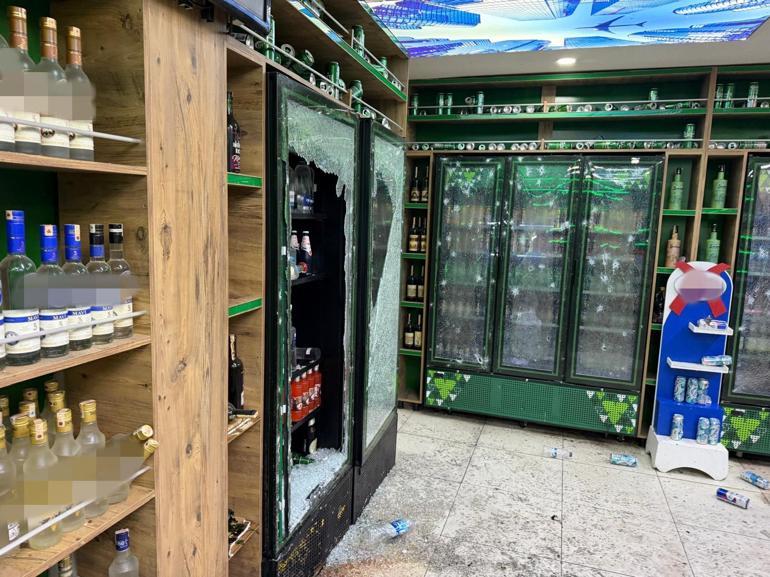 Markete patlayıcı madde atıp kaçan şüpheli aranıyor