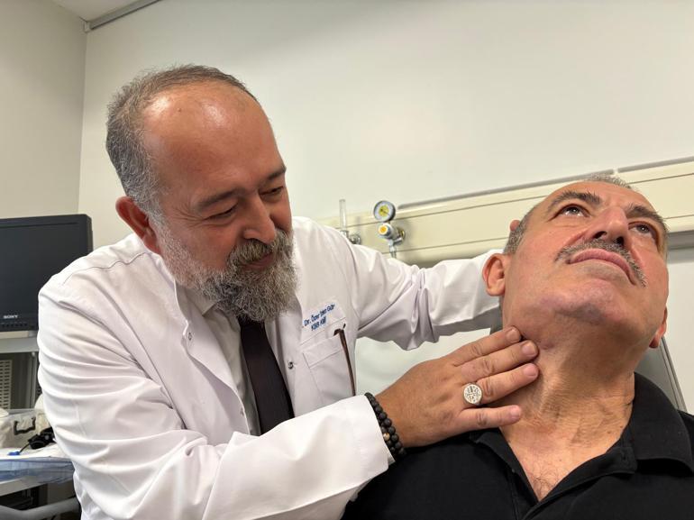 Tükürük bezinden, en büyüğü 2 santim olan 5 taş çıkarıldı