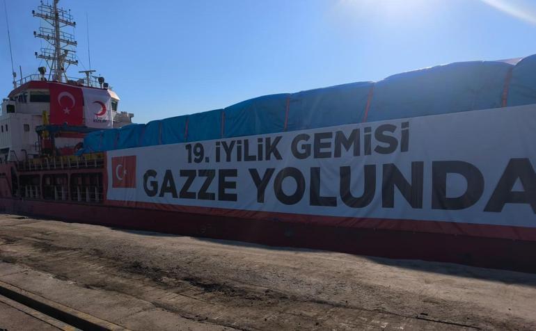 Mersin’den Gazze’ye 19’uncu ‘İyilik Gemisi’ yola çıktı