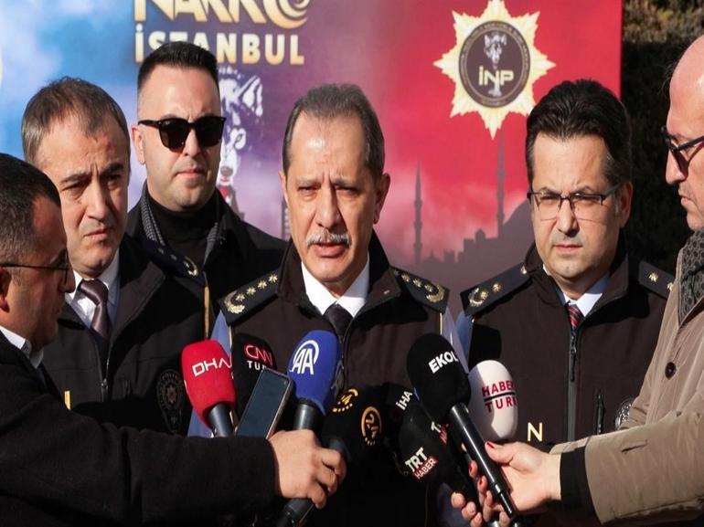 İstanbulda operasyonla ele geçirilen 1 ton 144 kilo 396 gram uyuşturucu emniyette sergilendi