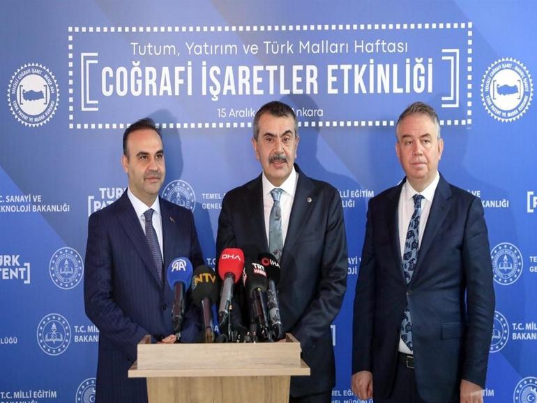 Bakanlar Tekin ve Kacır, Türk Malları Haftasında öğrencilerle buluştu