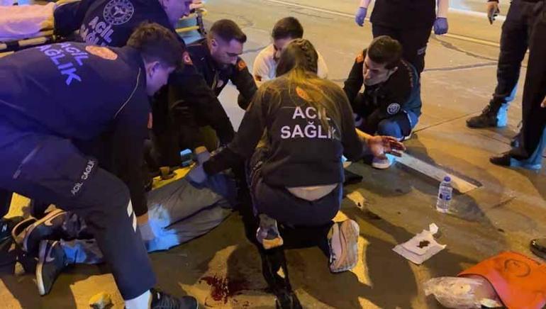 Dolmabahçe-Bomonti tünelinde kaza; otomobile çarpan motosikletin sürücüsü ağır yaralandı