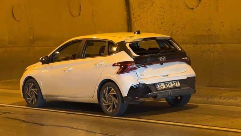 Dolmabahçe-Bomonti tünelinde kaza; otomobile çarpan motosikletin sürücüsü ağır yaralandı