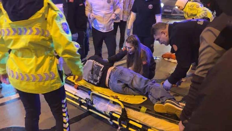 Dolmabahçe-Bomonti tünelinde kaza; otomobile çarpan motosikletin sürücüsü ağır yaralandı