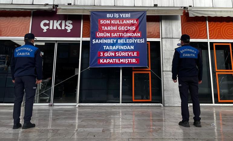 Gaziantep’te tarihi geçmiş ürün satan zincir markete kapatma cezası