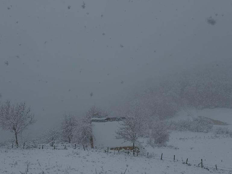 Samsunun yüksek kesimlerinde kar etkili oldu