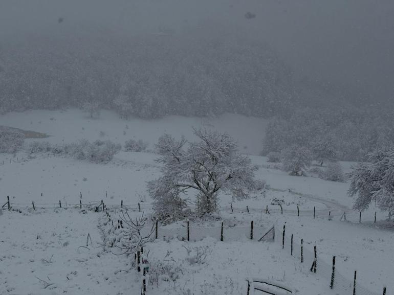 Samsunun yüksek kesimlerinde kar etkili oldu