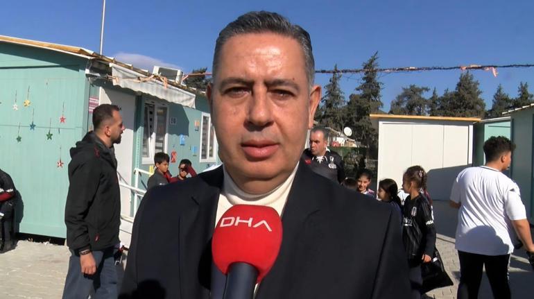 Beşiktaştan deprem bölgesi Hatayda Bu Forma Benden Sana Kardeşim Kampanyası