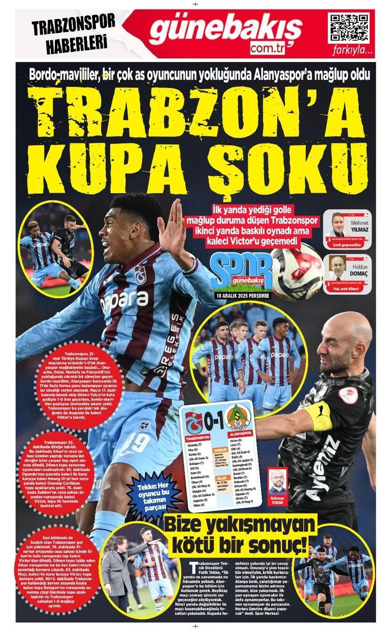 Trabzonspor’a kupada şok