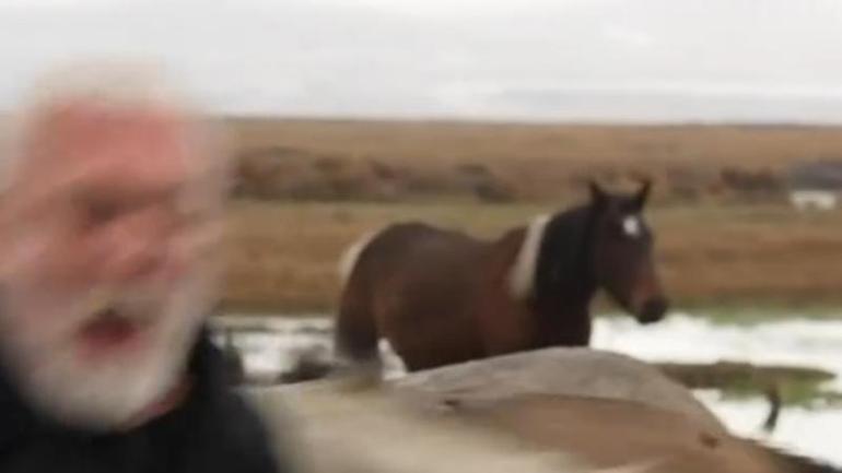 Sanatçı Onur Akına, klip çekimi sırasında at çarptı