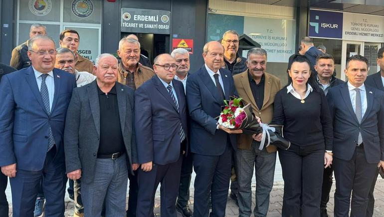 KKTC’nin 5’inci Cumhurbaşkanı Tatar’dan, ETSO’ya ziyaret