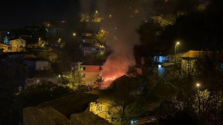 Yanan evden mahsur kalan papağanı itfaiye kurtardı