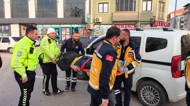 Muayene olup evine dönerken kazada yaralandı, aynı hastaneye kaldırıldı