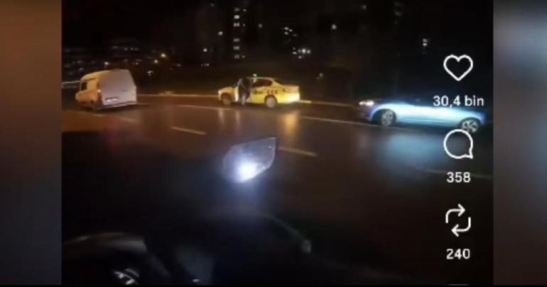 Pendik’te trafiği tehlikeye atan sürücülere ceza