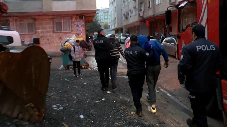 Bahçelievlerde kentsel dönüşüm için boşaltılan binada çıkan yangın söndürüldü; 2 kişi gözaltına alındı