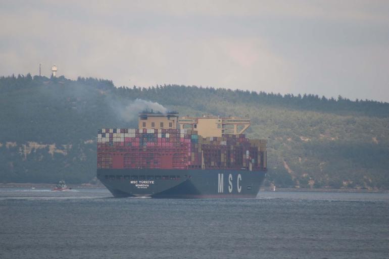 MSC Türkiye, Çanakkale Boğazından geçti
