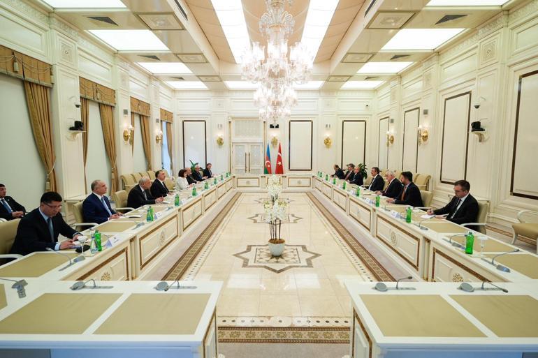 Cumhurbaşkanı Yardımcısı Yılmaz, Azerbaycan Milli Meclis Başkanı Gafarova ile görüştü