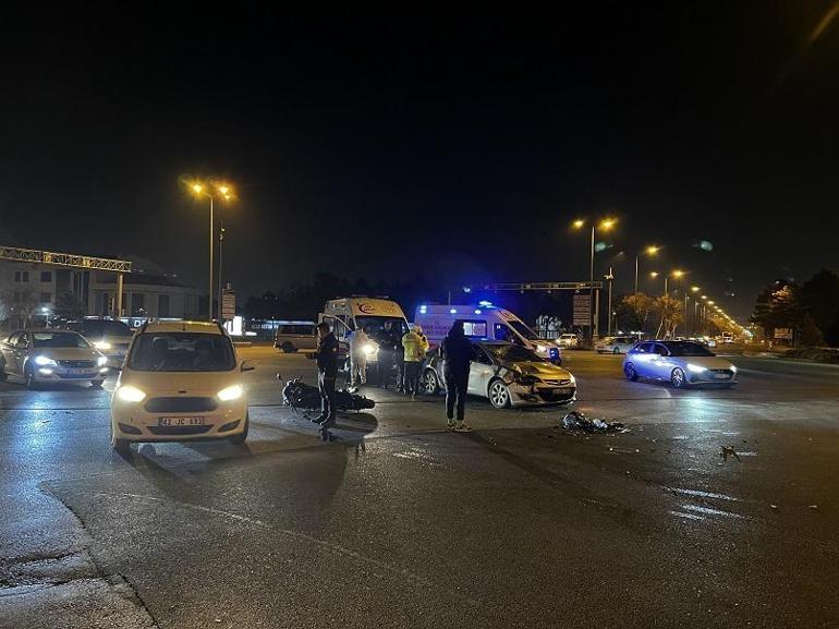 Kayseri’de motosiklet ile otomobil çarpıştı: 1 yaralı