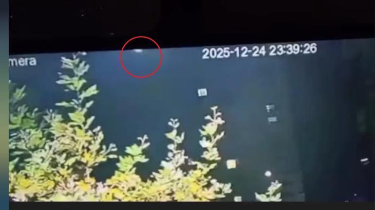 Diyarbakır’da gökyüzündeki parlak ışık kamerada