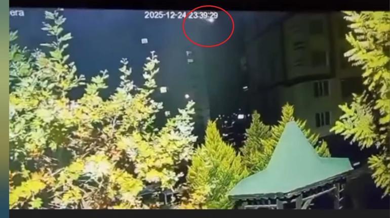 Diyarbakır’da gökyüzündeki parlak ışık kamerada