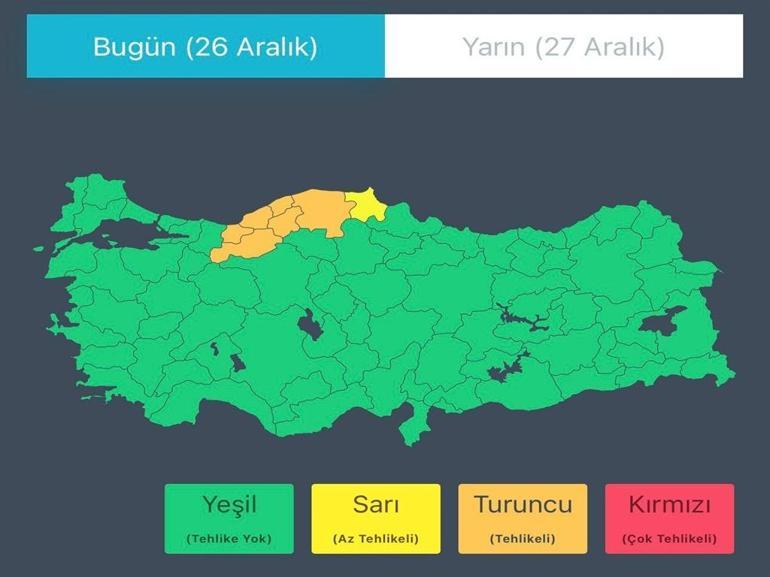 Bakanlıktan 22 il için yoğun kar uyarısı