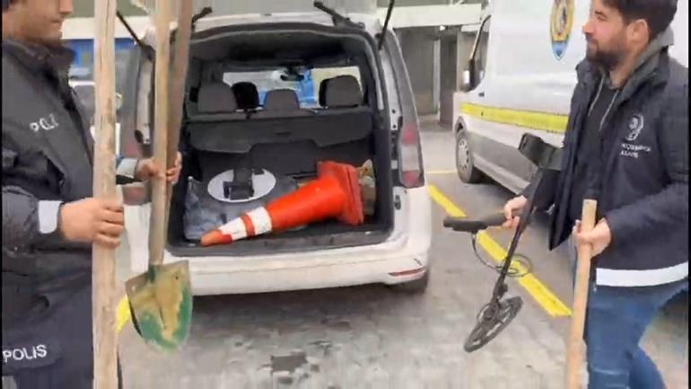 Büyükçekmecede izinsiz kazı yapan 2 kişi suçüstü yakalandı