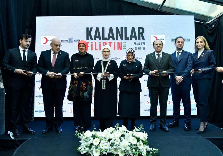 Emine Erdoğan Kalanlar Filistin Sergisinin açılışında konuştu