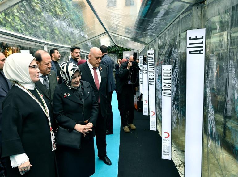 Emine Erdoğan Kalanlar Filistin Sergisinin açılışında konuştu