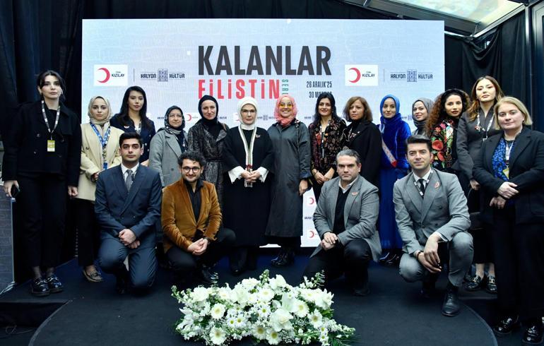 Emine Erdoğan Kalanlar Filistin Sergisinin açılışında konuştu