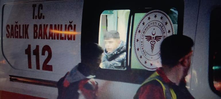 Polisin dur ihtarına uymayan çocuk sürücü, kaçarken kaza yapıp yaralandı