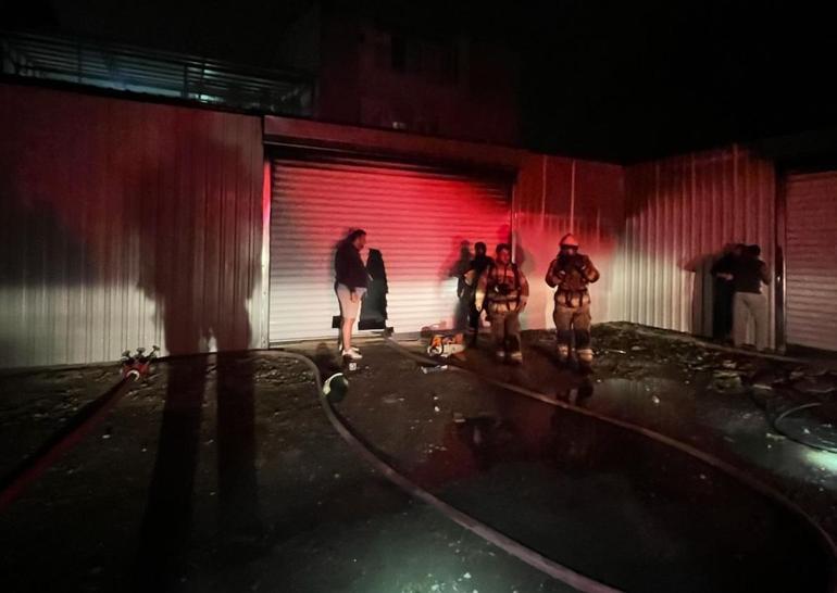 Bursada marangoz atölyesinde yangın