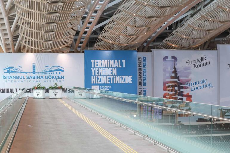 Sabiha Gökçen Havalimanı Terminal 1 Renovasyon Projesinin ilk fazı yarın açılacak