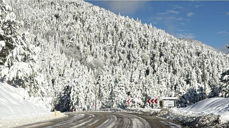 Karabük’te kar etkisini sürdürüyor
