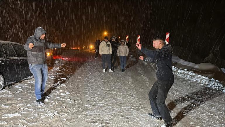 Karabük’te kar etkisini sürdürüyor