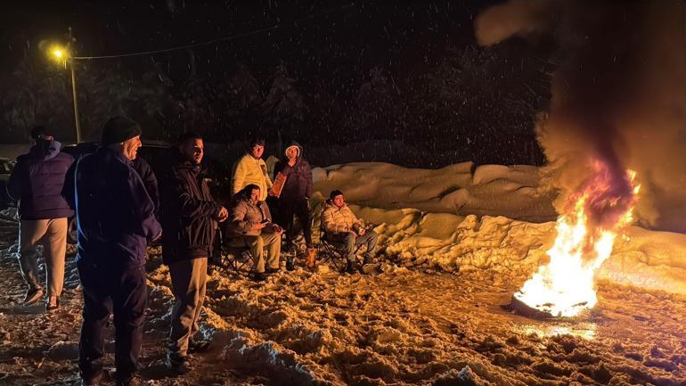 Karabük’te kar etkisini sürdürüyor