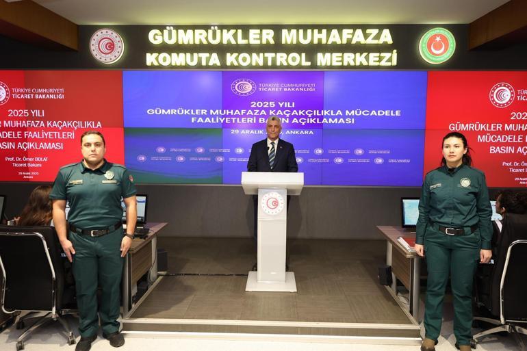 Bakan Bolat: Gümrüklerde 33,6 ton rekor uyuşturucu madde ele geçirdik