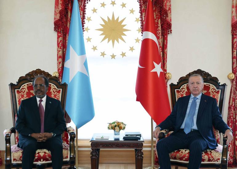 Cumhurbaşkanı Erdoğan Somali Cumhurbaşkanı ile bir araya geldi