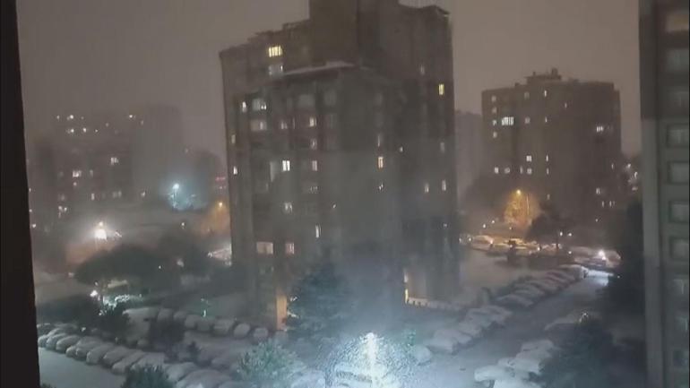 İstanbulda kar yağışı etkili oluyor