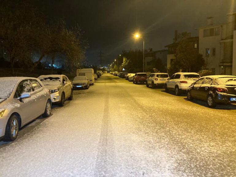 Ankara’da kar yağışı etkili oldu