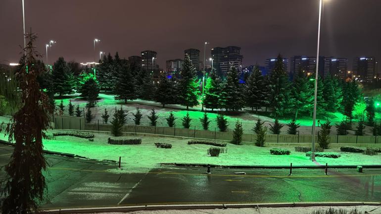 Ankara’da kar yağışı etkili oldu