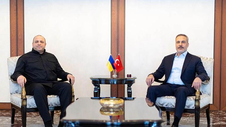 Bakan Fidan, Ukrayna Milli Güvenlik ve Savunma Konseyi Sekreteri Umerov ile görüştü