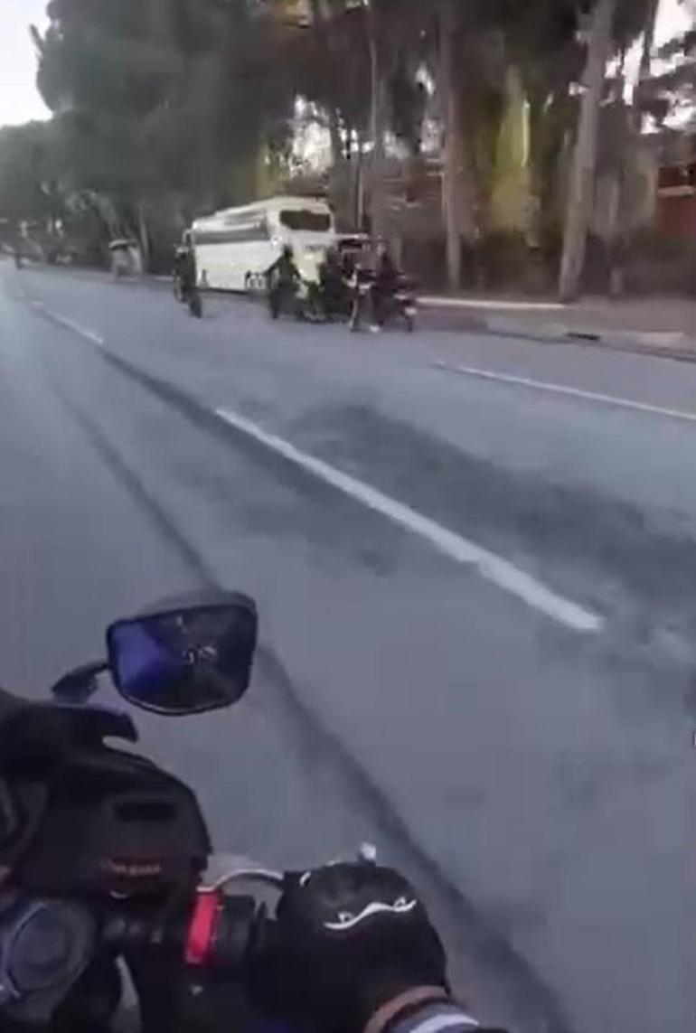 Alanya’da polisin üzerine motosiklet süren 2 kişi tutuklandı