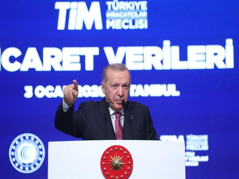 Cumhurbaşkanı Erdoğan: 2026 yılı için mal ve hizmetler ihracatı hedefimiz toplam 410 milyar dolar