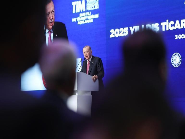 Cumhurbaşkanı Erdoğan: 2026 yılı için mal ve hizmetler ihracatı hedefimiz toplam 410 milyar dolar